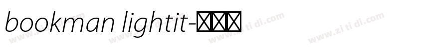 bookman lightit字体转换